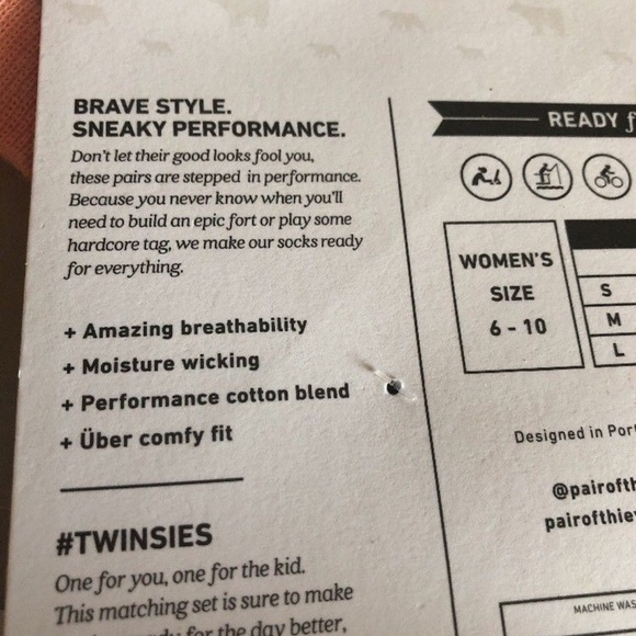 3 NEW SETS Twinsies Sock Pair of Thieves Mom & Kid - Picture 2 of 2